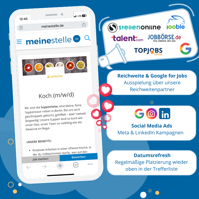 Stellenanzeigen schalten auf meinestelle.de & azubistelle.de Stellenanzeigen schalten auf meinestelle.de & azubistelle.de